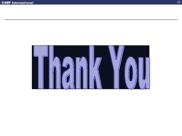 CHEF International 18 
