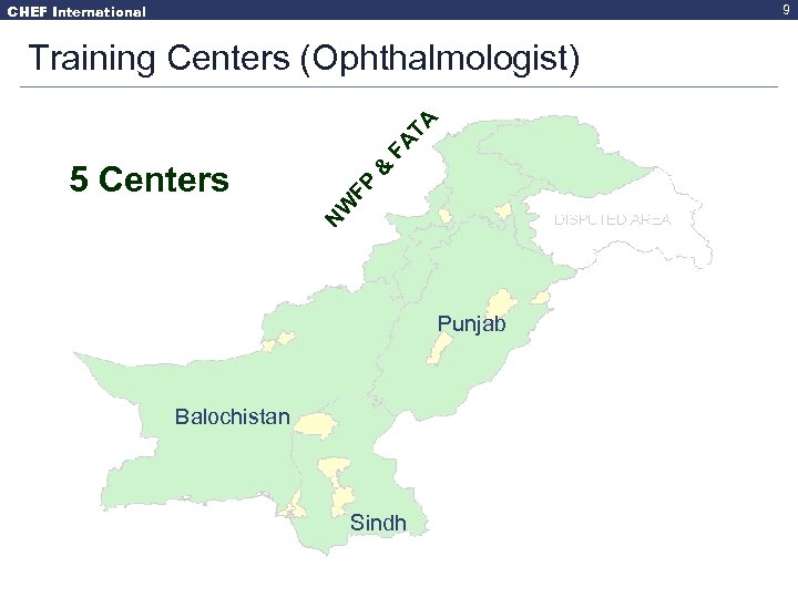 CHEF International 9 & FP NW 5 Centers FA TA Training Centers (Ophthalmologist) Punjab