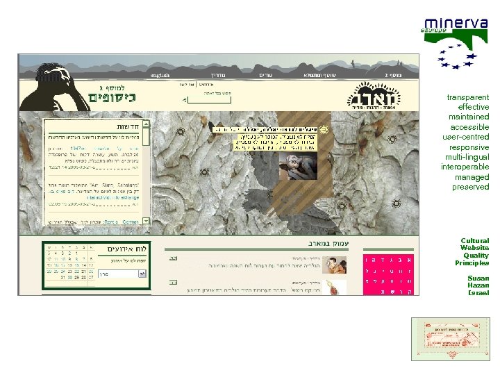 transparent effective maintained accessible user-centred responsive multi-lingual interoperable managed preserved Cultural Website Quality Principles