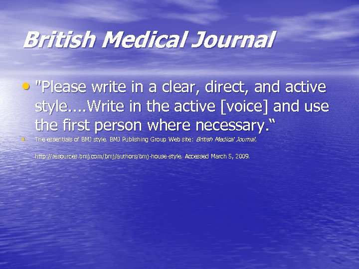 British Medical Journal • 