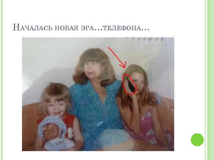 НАЧАЛАСЬ НОВАЯ ЭРА…ТЕЛЕФОНА… 