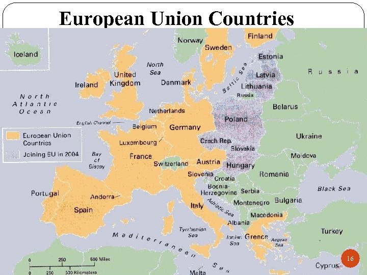 European Union Countries 16 