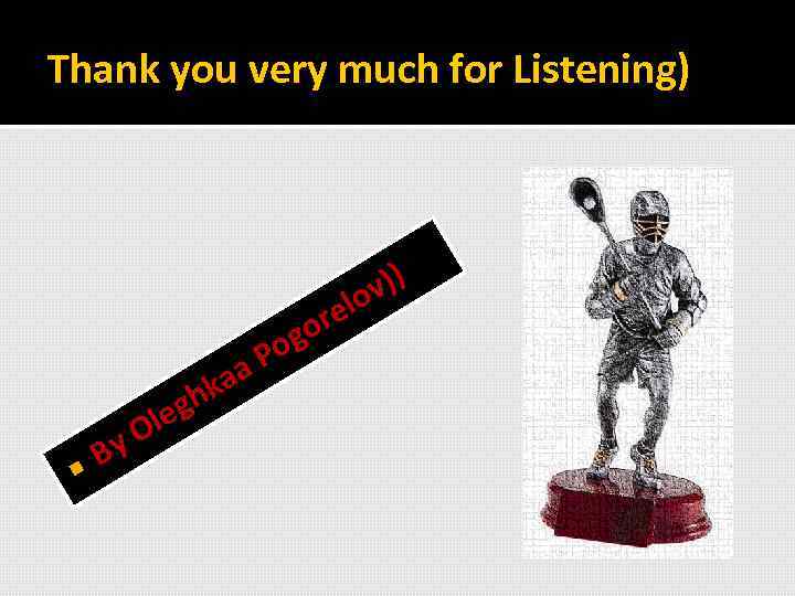 Thank you very much for Listening) By )) lov re go Po aa hk