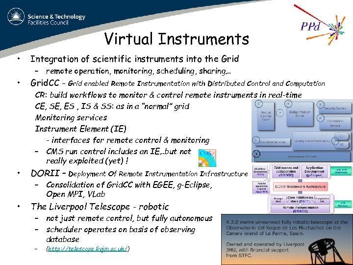 Virtual Instruments • Integration of scientific instruments into the Grid • Grid. CC -