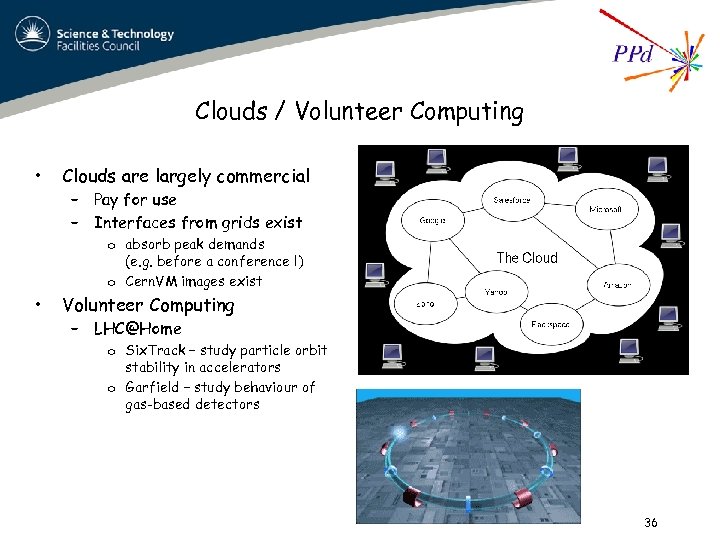 Clouds / Volunteer Computing • Clouds are largely commercial – Pay for use –