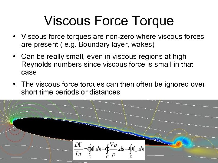 Viscous Force Torque • Viscous force torques are non-zero where viscous forces are present