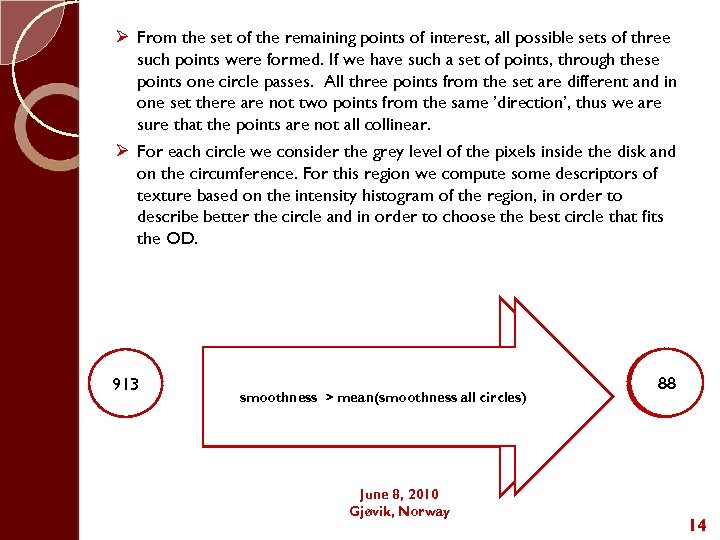Ø From the set of the remaining points of interest, all possible sets of