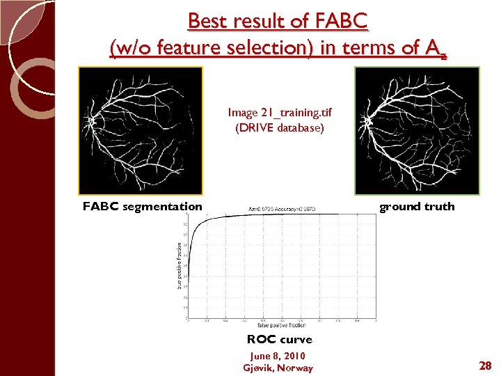 Best result of FABC (w/o feature selection) in terms of Az Image 21_training. tif