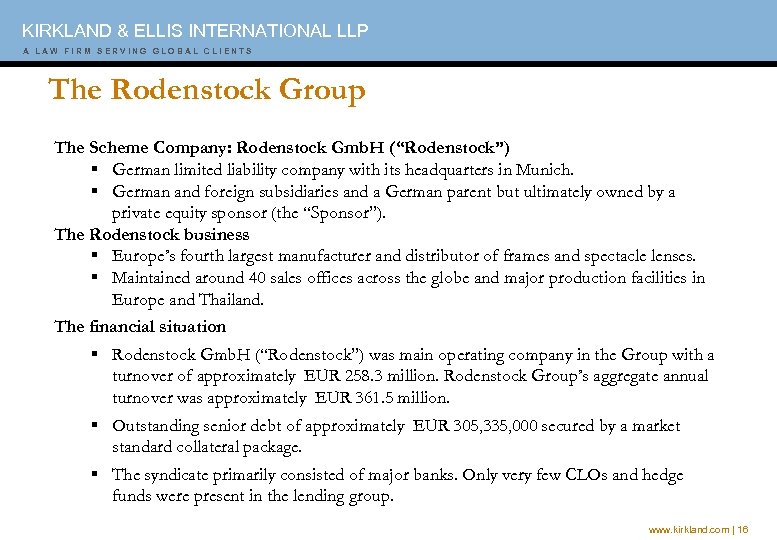 KIRKLAND & ELLIS INTERNATIONAL LLP A A A W W I F I M