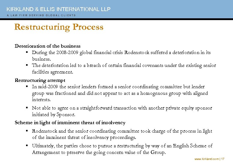 KIRKLAND & ELLIS INTERNATIONAL LLP A A A W W I F I M