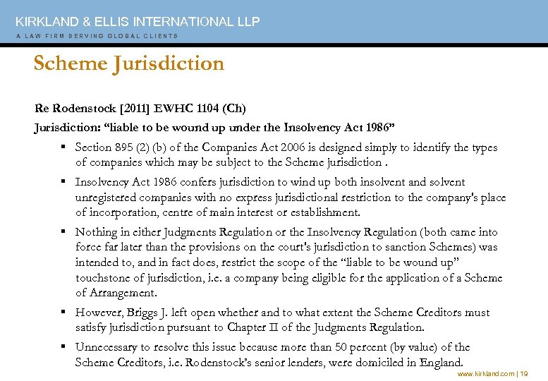 KIRKLAND & ELLIS INTERNATIONAL LLP A A A W W I F I M
