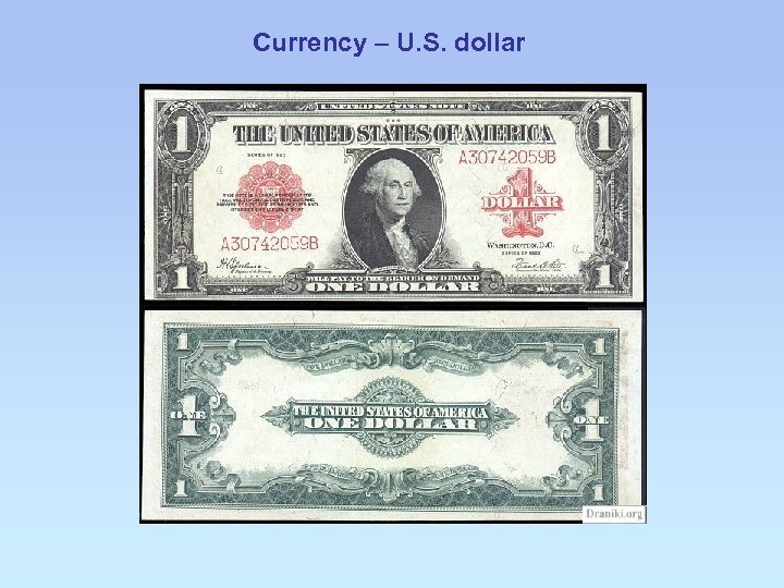 Currency – U. S. dollar 