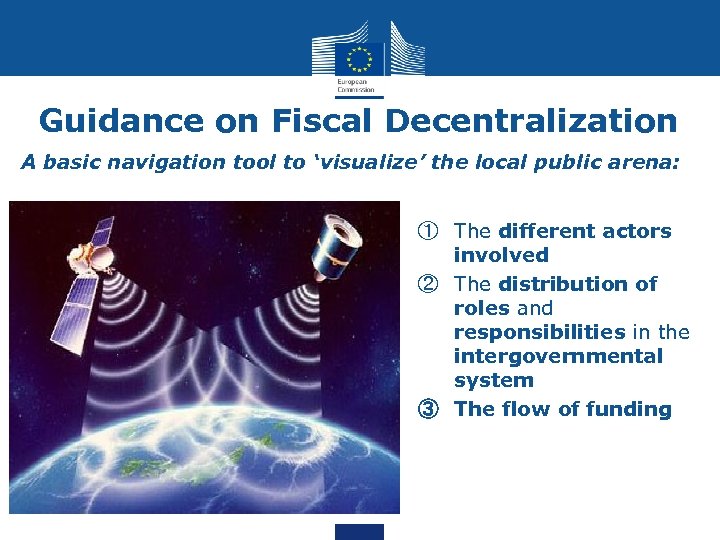 Guidance on Fiscal Decentralization A basic navigation tool to ‘visualize’ the local public arena: