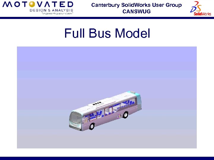 Canterbury Solid. Works User Group CANSWUG Full Bus Model 