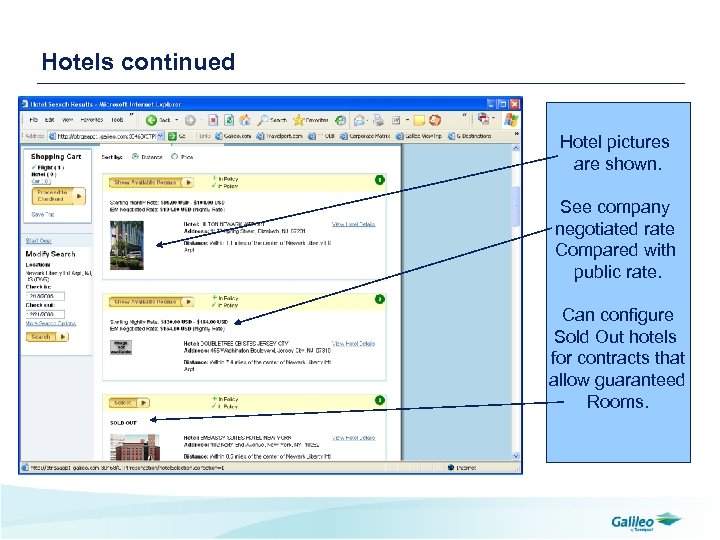 Hotels continued Hotel pictures are shown. See company negotiated rate Compared with public rate.