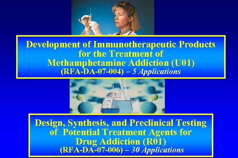 Development of Immunotherapeutic Products for the Treatment of Methamphetamine Addiction (U 01) (RFA-DA-07 -004)