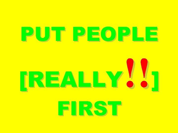 PUT PEOPLE !!] [REALLY FIRST 