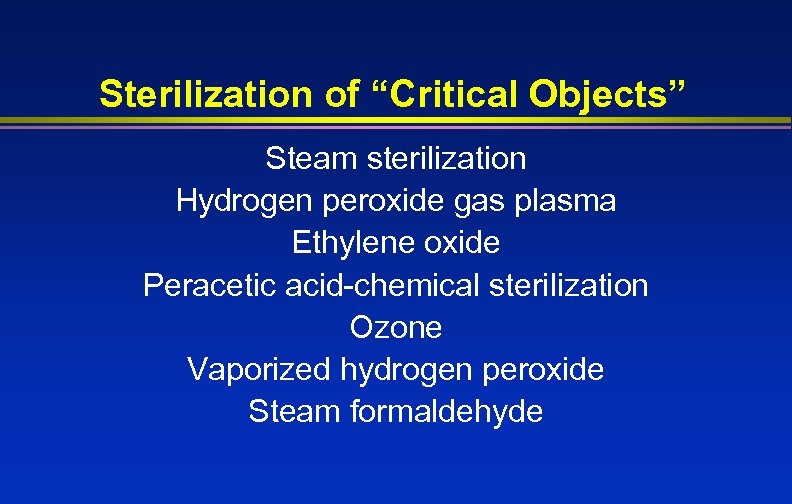 Cleaning Disinfection and Sterilization Meeting the CDC Guideline