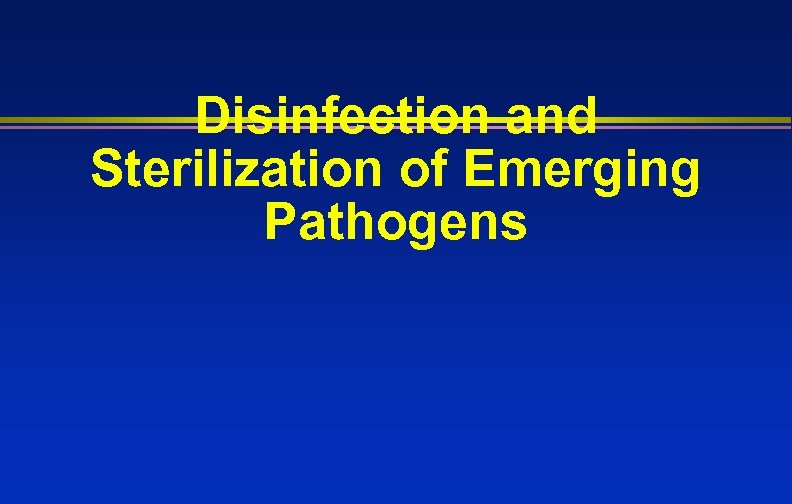 Cleaning Disinfection And Sterilization Meeting The CDC Guideline