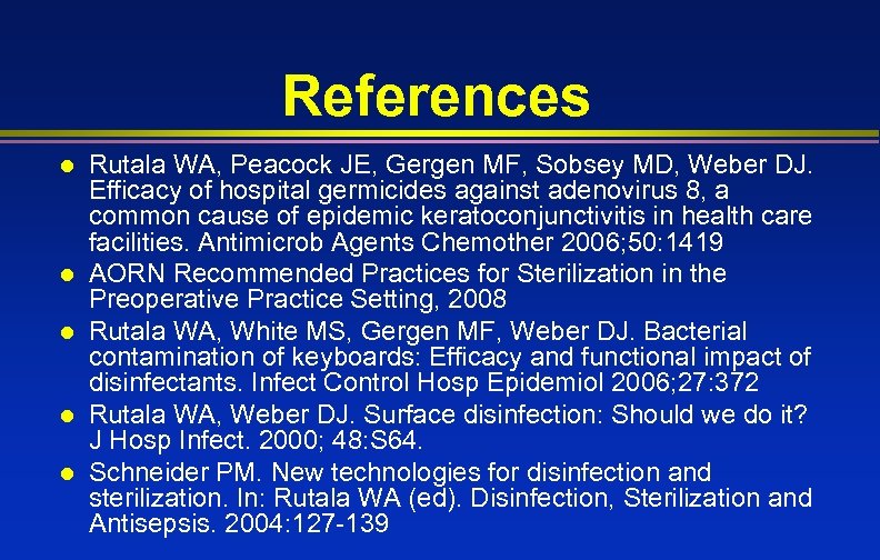 Cleaning Disinfection And Sterilization Meeting The CDC Guideline