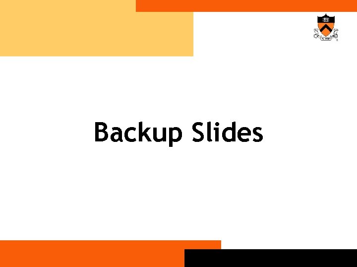 Backup Slides 