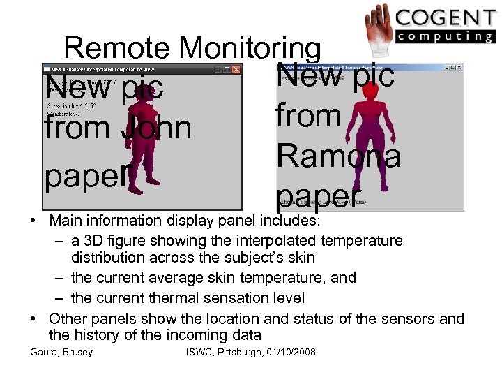 Remote Monitoring New pic from John paper New pic from Ramona paper • Main