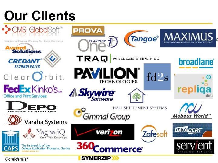 Our Clients Confidential 