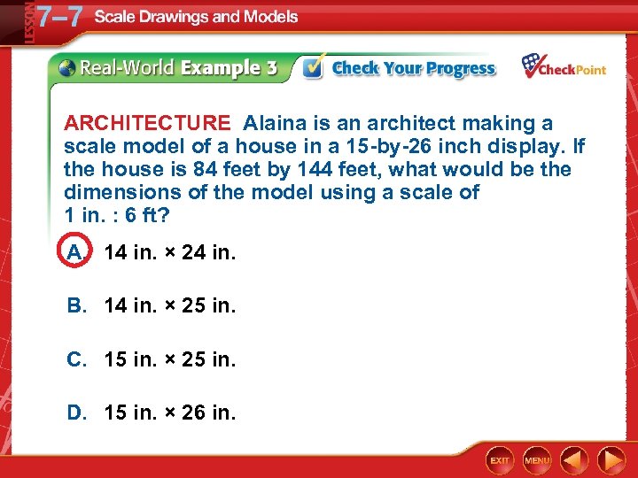 ARCHITECTURE Alaina is an architect making a scale model of a house in a