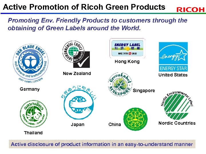 Active Promotion of Ricoh Green Products Promoting Env. Friendly Products to customers through the