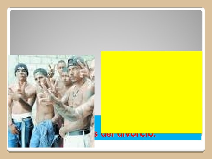 a. Efectos sociales del divorcio: 