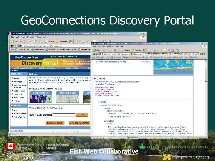 Geo. Connections Discovery Portal Fish Web Collaborative 