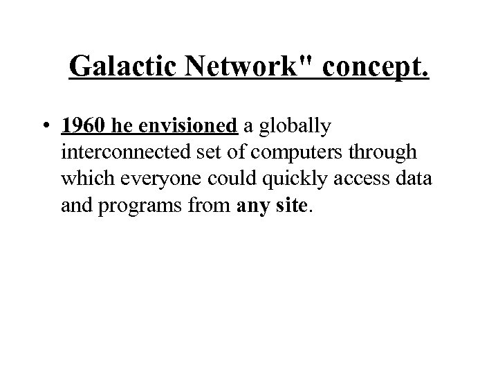 Galactic Network