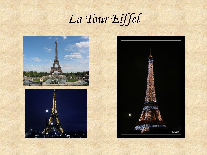 La Tour Eiffel 