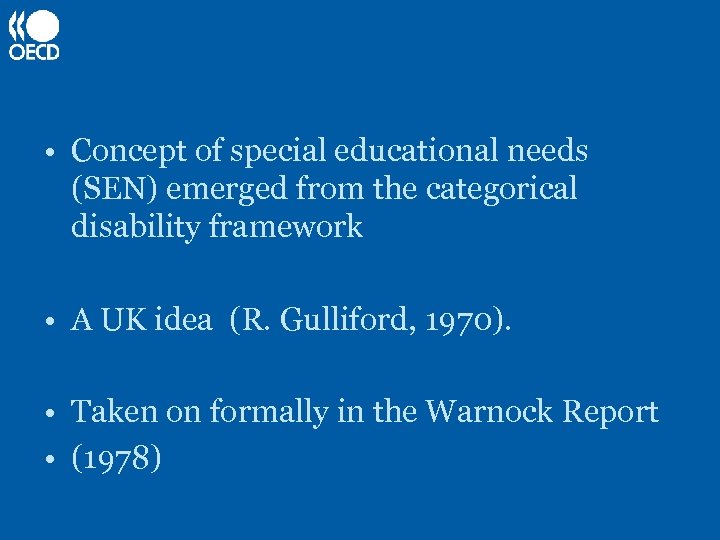 Defining Children With Special Educational Needs Evidence From