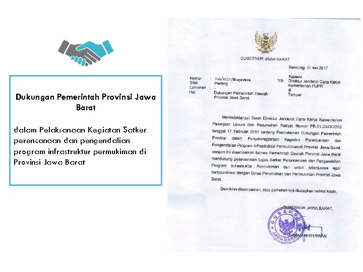 Dukungan Pemerintah Provinsi Jawa Barat dalam Pelaksanaan Kegiatan Satker perencanaan dan pengendalian program infrastruktur
