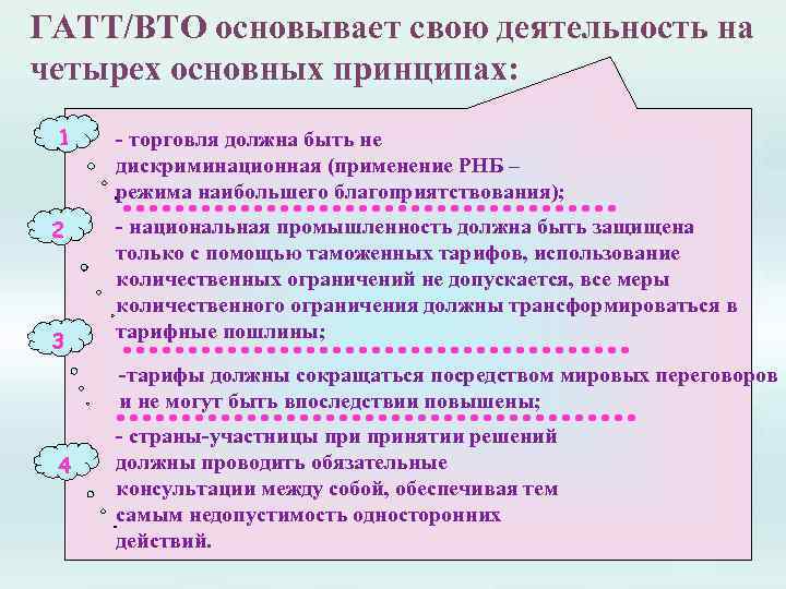 Режим наибольшего. ГАТТ ВТО. Деятельность ГАТТ И ВТО. 1947 ГАТТ ВТО. Цели создания ВТО И ГАТТ.