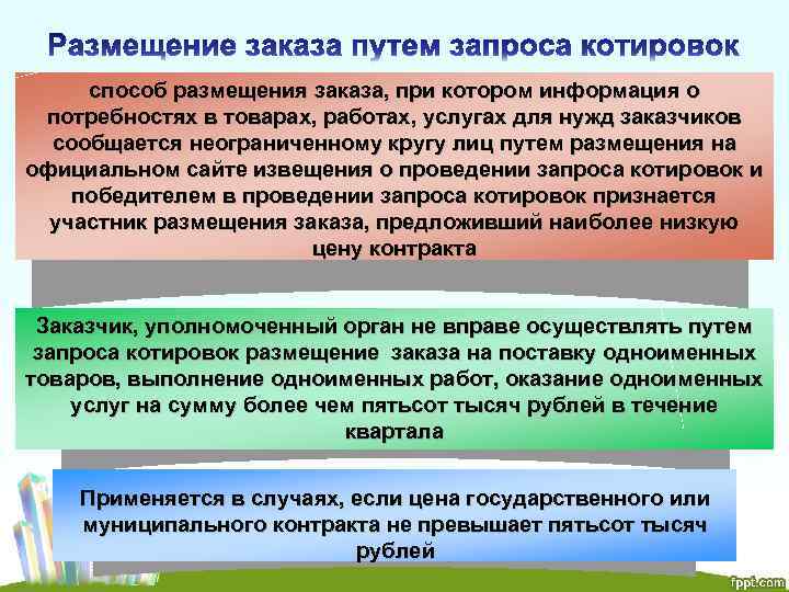 способ размещения заказа, при котором информация о потребностях в товарах, работах, услугах для нужд