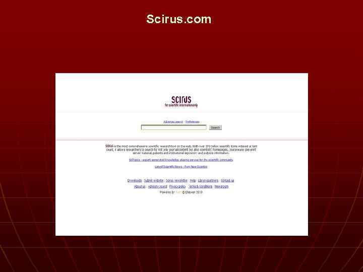 Scirus. com 