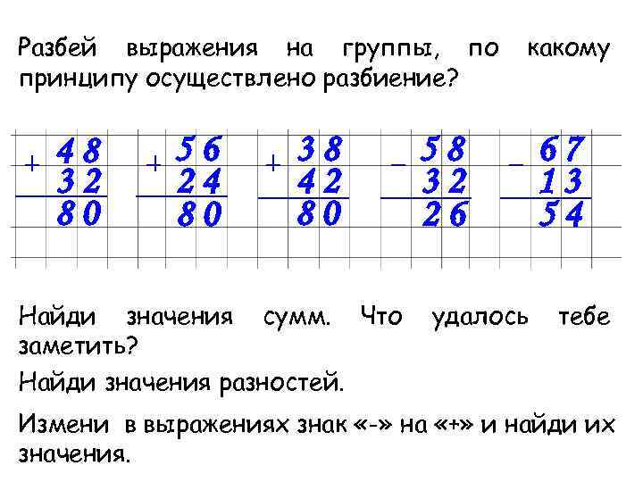 Найдите разность значений выражений