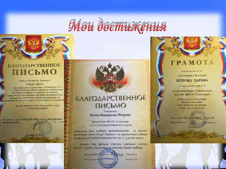 Мои достижения 