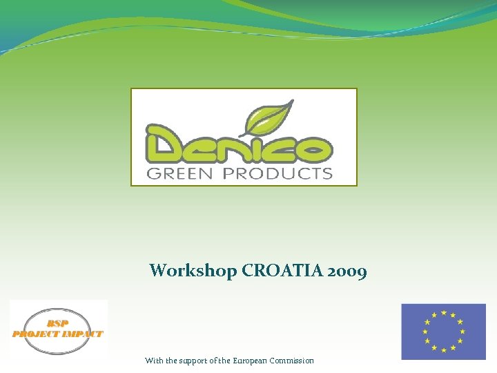 Workshop CROATIA 2009 With the support of the European Commission 