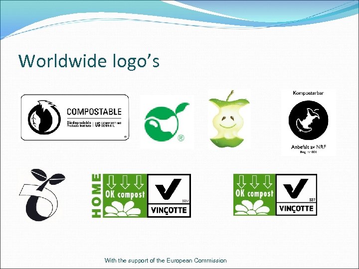 Worldwide logo’s With the support of the European Commission 