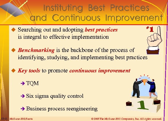 Instituting Best Practices and Continuous Improvement u Searching out and adopting best practices is