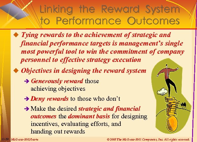 Linking the Reward System to Performance Outcomes u Tying rewards to the achievement of