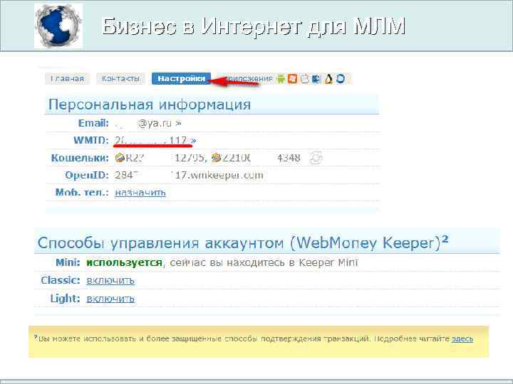Бизнес в Интернет для МЛМ 