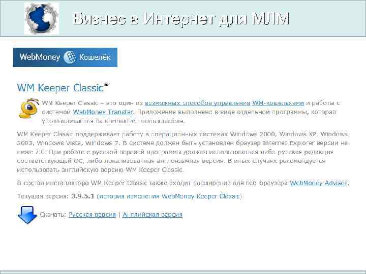 Бизнес в Интернет для МЛМ 