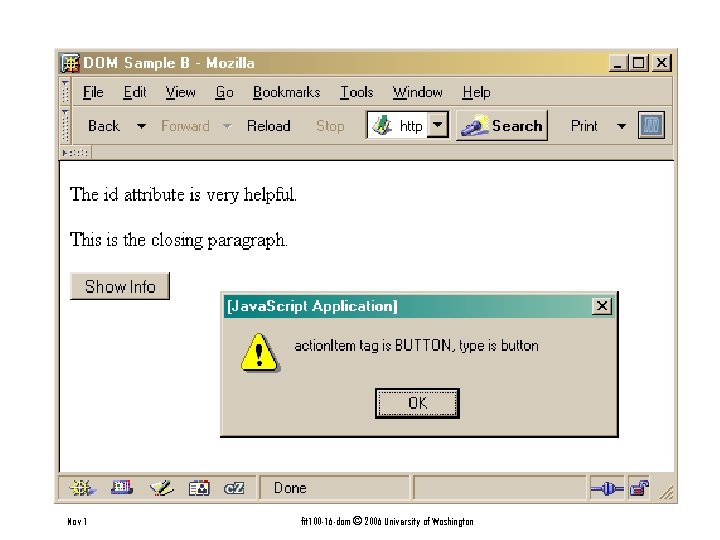 Nov 1 fit 100 -16 -dom © 2006 University of Washington 