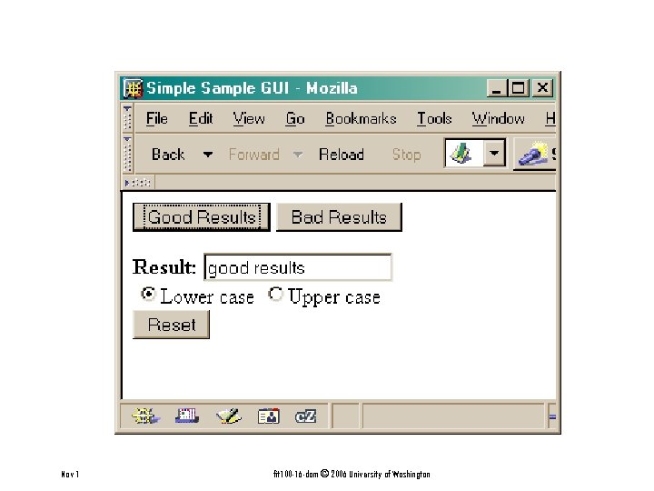 Nov 1 fit 100 -16 -dom © 2006 University of Washington 