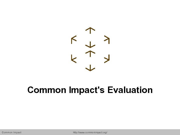 Common Impact's Evaluation Common Impact http: //www. commonimpact. org/ 