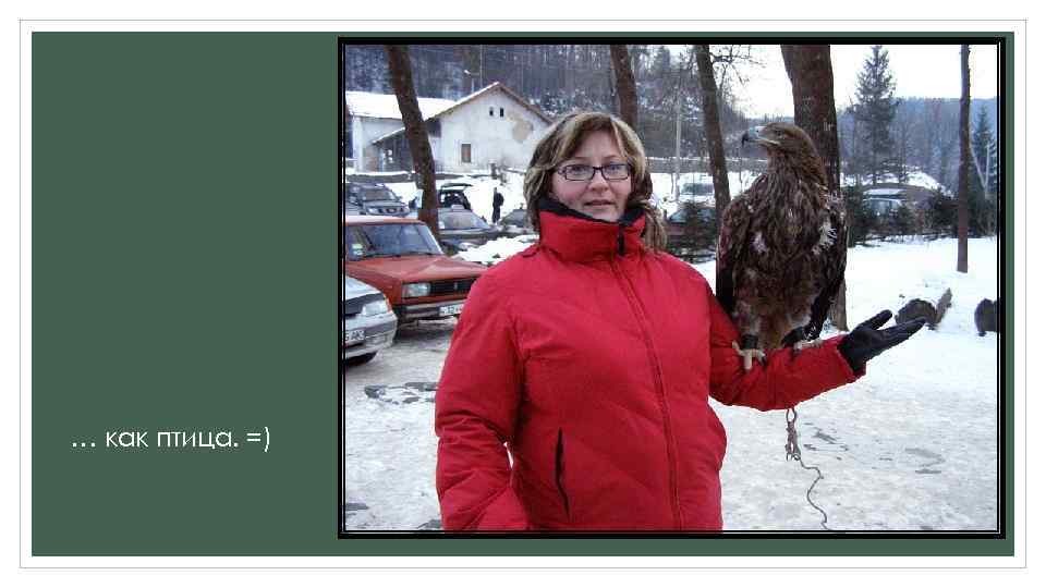 … как птица. =) 